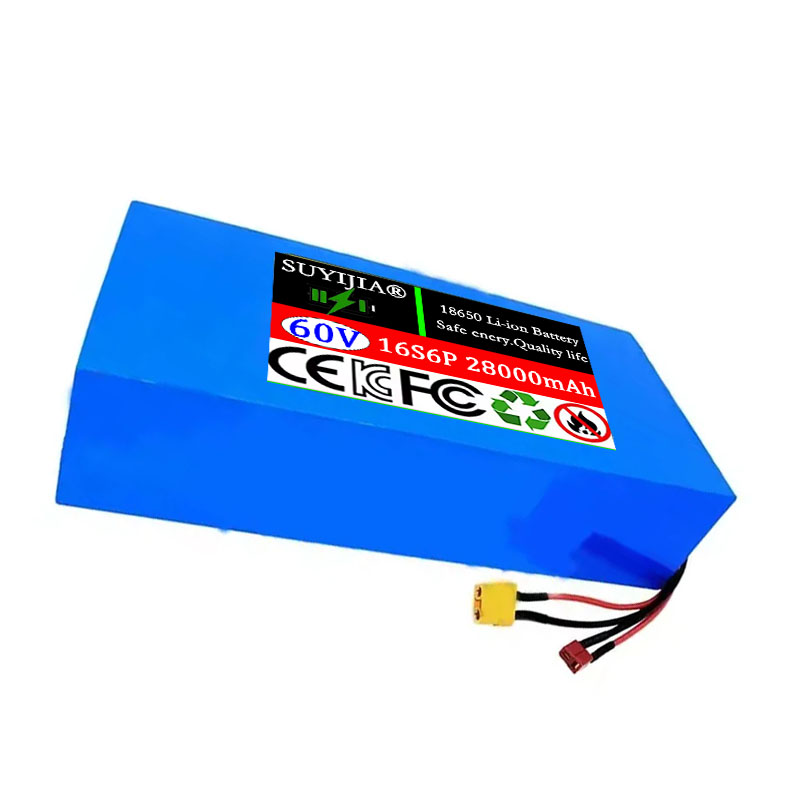 Nouveau 16S6P 60V 28Ah 18650 b - 60V 50Ah Electric Scooter Battery avis et prix