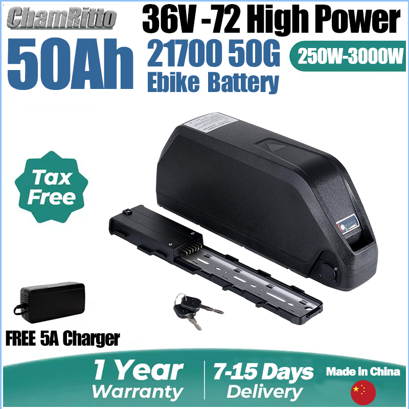 Batterie de vélo électrique 48 - 72V 50Ah 21700 Lithium Battery avis et prix
